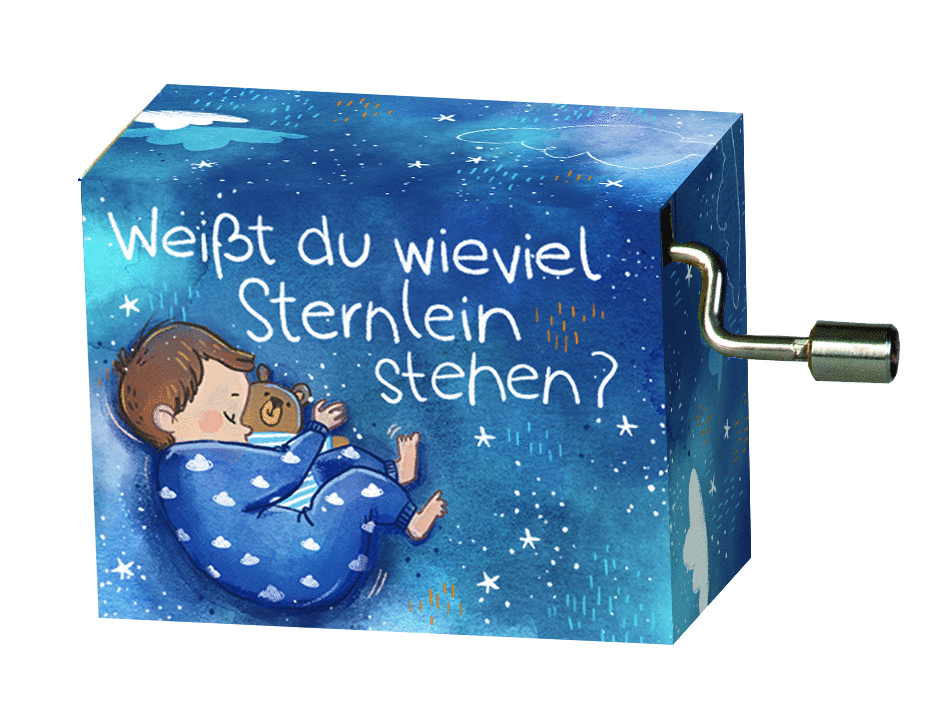 Spieluhr, Weißt Du Wieviel Sternlein Stehen, Kinderlied - Kurbelwerk