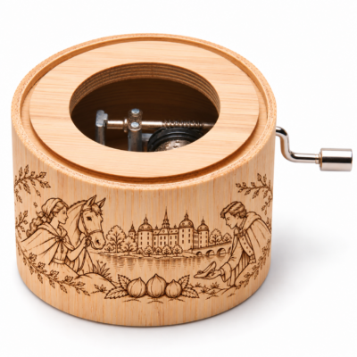 Bambus-Musikdose-mit-Maerchen-Gravur